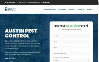 Reliant Pest Management of Austin website
