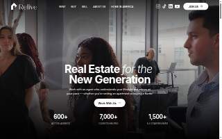 Relive Realty website