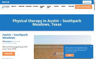 Results Physiotherapy Austin, Texas - Southpark Meadows website