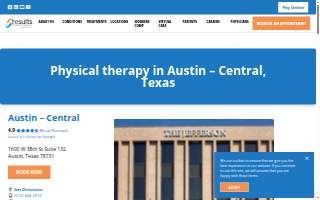 Results Physiotherapy Central Austin website