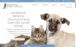 Spicewood Springs Animal Hospital website