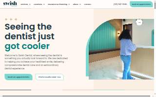 Swish Dental Downtown website
