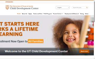 The University of Texas Child Development Center website