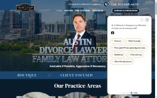 Thompson Law Austin Divorce Attorneys website