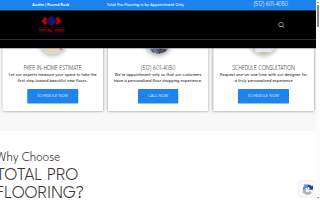 Total Pro Flooring website
