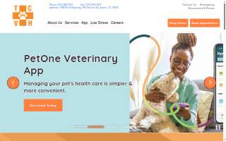 Travis Country Veterinary Hospital website