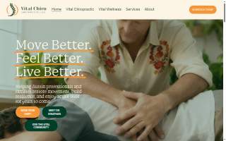Vital Chiropractic & Wellness website