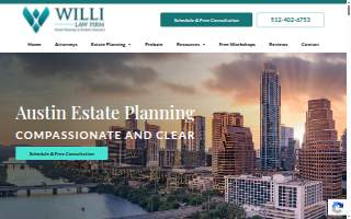 Willi Law Firm website