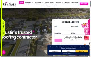 Zilker Roofing website