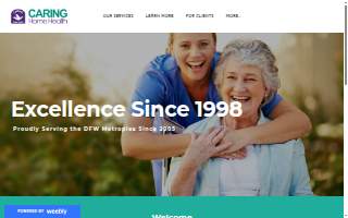 Caring Home Health website