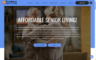 Peachtree Senior Living Apartments website