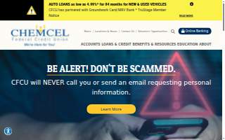 Chemcel Federal Credit Union website