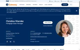 Christina Warmke - Gateway Mortgage website