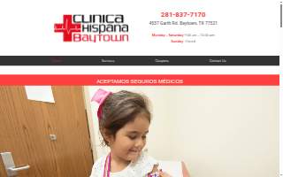 Clinica Hispana Baytown website
