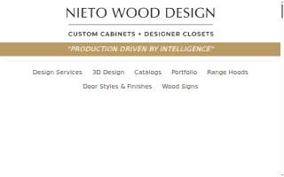 Nieto Wood Design website