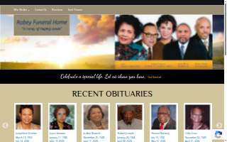 Robey Funeral Home website