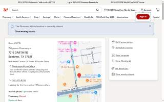 Walgreens Pharmacy website