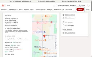 Walgreens website