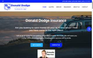 Donald Dodge Insurance website