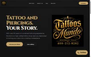 Tattoos By Mundo website