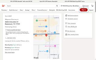 Walgreens Pharmacy website