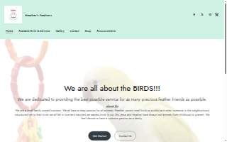 Heather's Feathers website