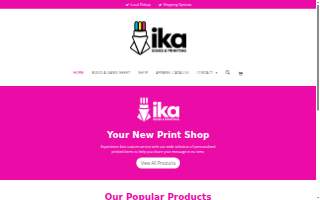 Ika Signs & Printing website