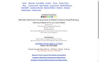 Meridian Harmonics Acupuncture & Herbal Compounding Pharmacy of Bedford website