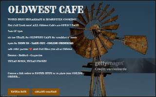 Oldwest Cafe of Bedford website