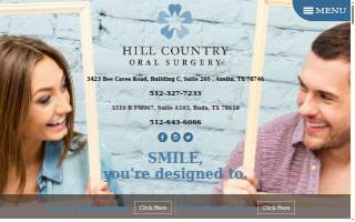 Hill Country Oral Surgery website