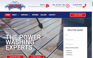 Lake Travis Power Washing website