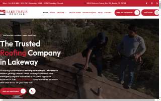 Lake Travis Roofing website