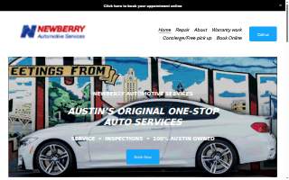 Newberry Automotive Services website