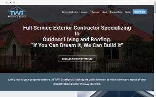 TWT Exteriors & Roofing website