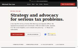 Mitchell Tax Law website
