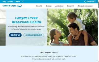 Canyon Creek Behavioral Health website