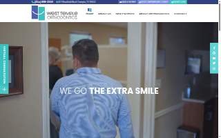 West Temple Orthodontics website