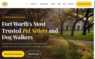 Creekside Critters Pet Sitters website