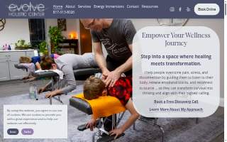 Evolve Holistic Center website