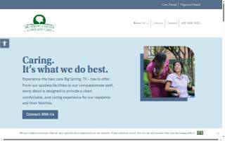 Big Spring Center for Skilled Care website