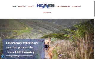 Hill Country Animal Emergency Hospital website