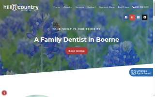 Hill Country Dental Center website