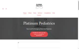 Platinum Pediatrics website