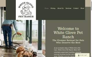 White Glove Pet Ranch website