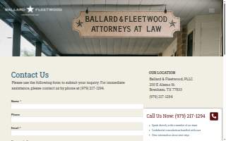 Ballard & Fleetwood, PLLC website