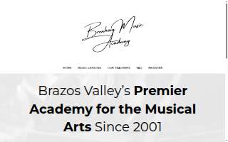 Brenham Music Academy website