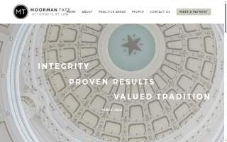 Moorman Tate, LLP website