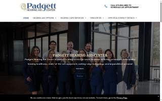 Padgett Hearing Aid Center website
