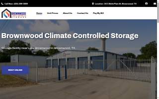 Brownwood Climate Controlled Storage website