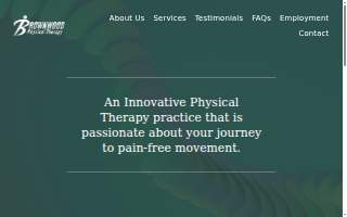 Brownwood Physical Therapy website